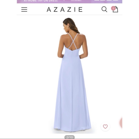 Azazie Lavender Naeem Bridesmaid Dress Size A10 *NWT - Picture 2 of 6